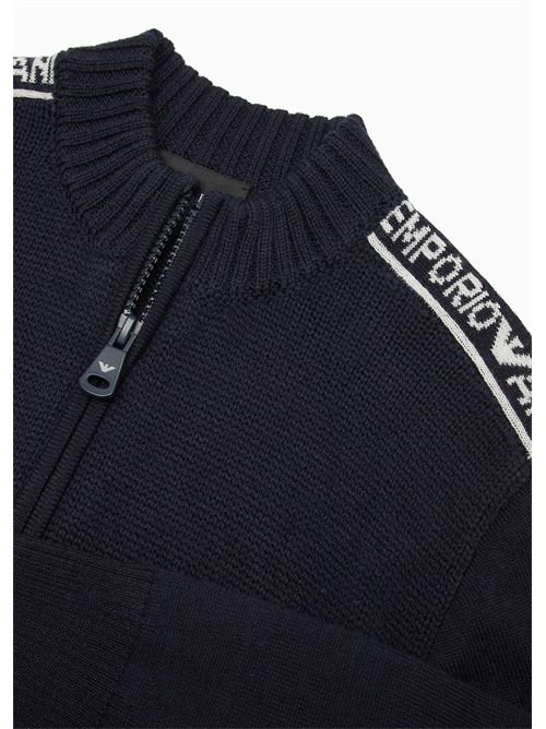 cardigan bambino blu EMPORIO ARMANI | 6D4M584MJAZ/F913